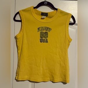 Y2k cropped Enuf tank
